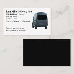 Modèle de carte de visite pour services de livrais