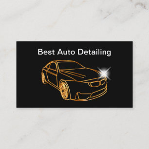 Modèle de carte de visite pour un detailing automo