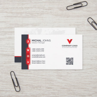 Modèle de carte de visite professionnel