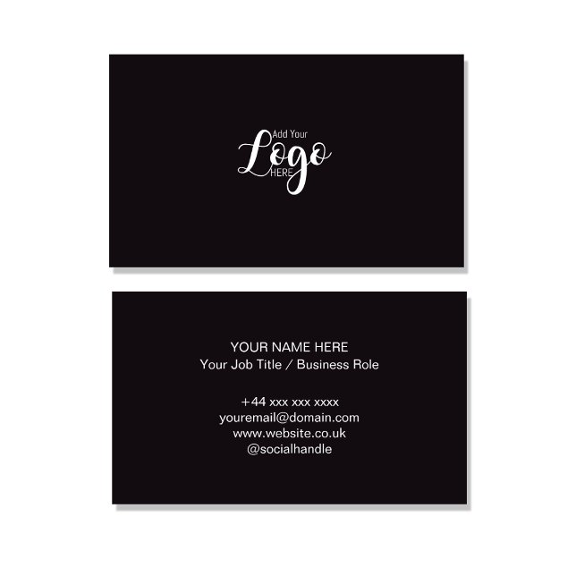 Modèle de carte de visite professionnelle avec log (Créateur téléchargé)