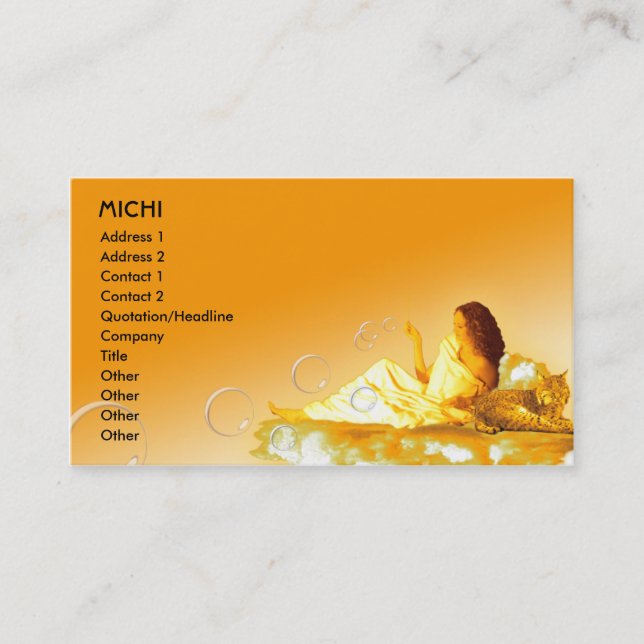 Modèle de carte de visite professionnelle de (Devant)