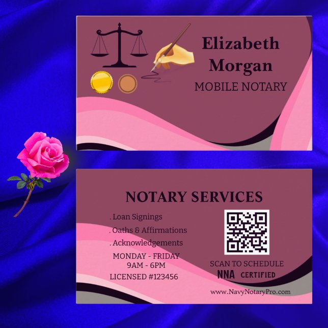 Modèle de carte de visite professionnelle de notai (Créateur téléchargé)