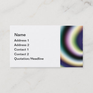 Modèle de carte de visite Psychedelic Heart