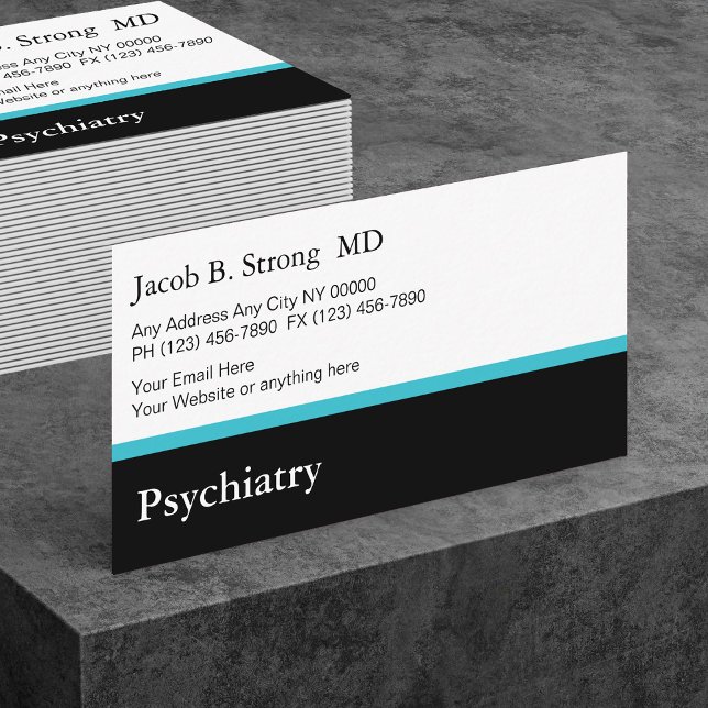 Modèle de carte de visite psychiatrique (Créateur téléchargé)