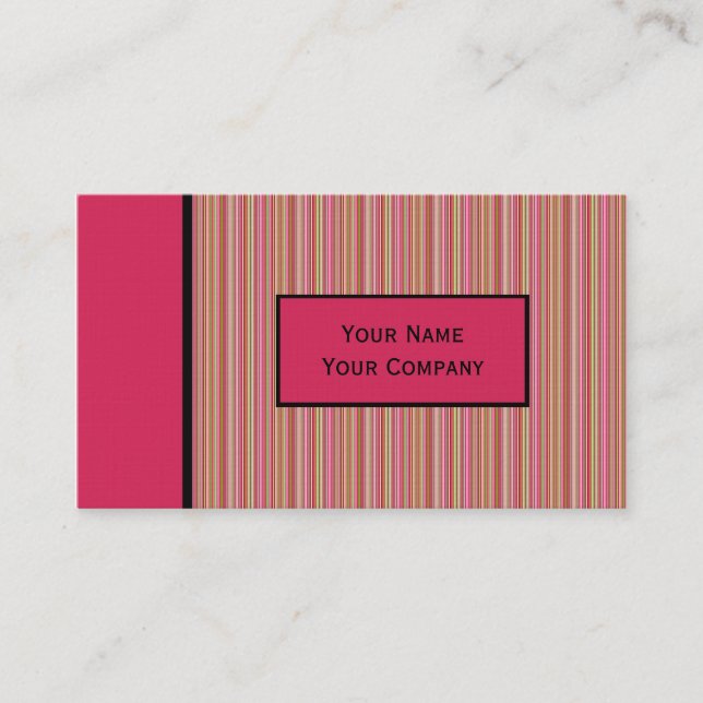 Modèle de carte de visite rétrospectivement conçue (Devant)