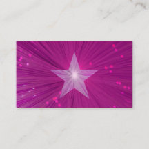 Modèle de carte de visite Rose Star