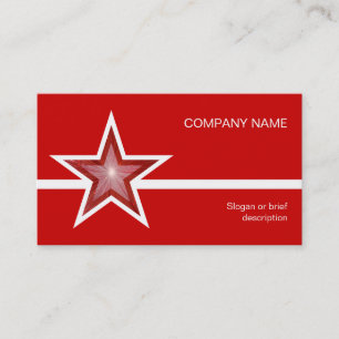 Modèle de carte de visite rouge