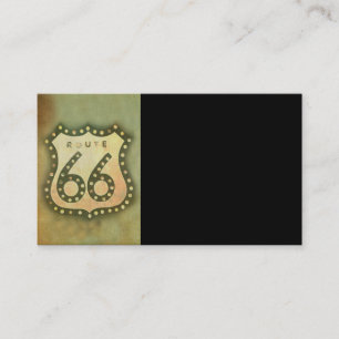 modèle de carte de visite route 66 photo art