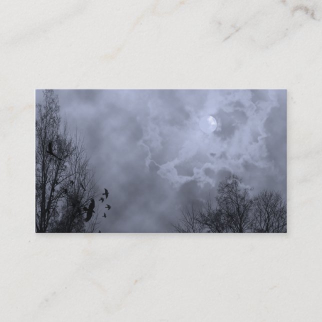 Modèle de carte de visite Sky Blue Mist (Devant)