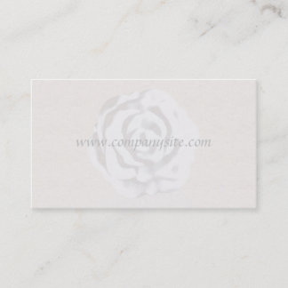 Modèle de carte de visite White Rose