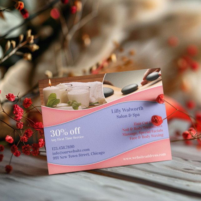 Modèle de carte postale de massage de beauté de Sp (Créateur téléchargé)