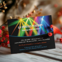 Modèle de carte postale de musique de club DJ entr