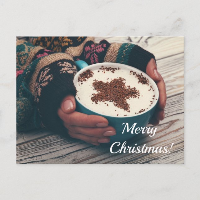 Modèle de carte postale de salutation de Noël (Devant)