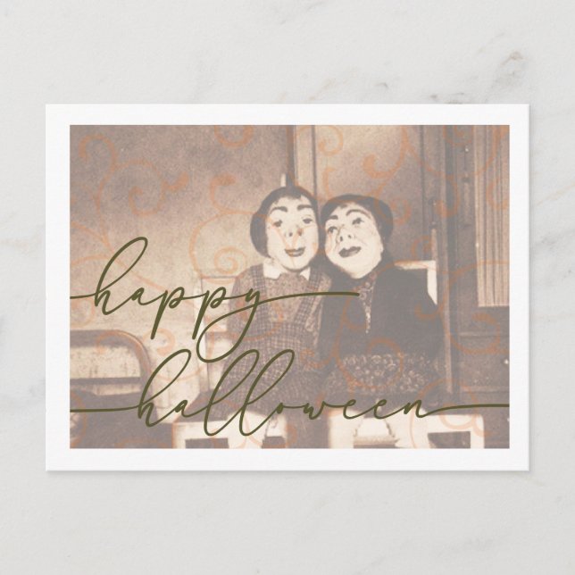 Modèle de carte postale Halloween épouvantable (Devant)