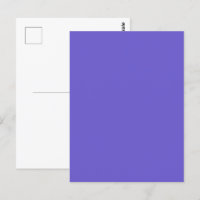 Modèle de carte postale personnalisée bleu ardoise