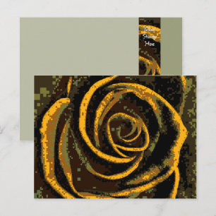 Modèle de carte postale rose VI