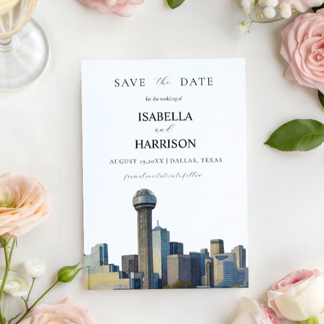 Modèle de carte pour sauvegarder la date AUSTIN Da (Créateur téléchargé)