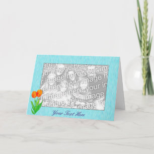 Modèle de carte - Tulipes de printemps
