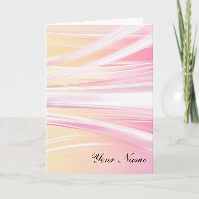 Modèle de cartes à notes Abstraites personnalisées (Devant)
