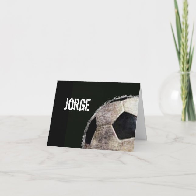 Modèle de cartes de notes de football personnalisé (Devant)