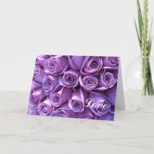 Modèle de cartes de notes de Mariage Rose violet
