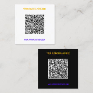 Modèle de Cartes de Visite avec Code QR à Personna