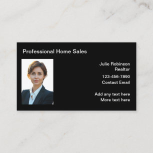 Modèle de Cartes de Visite pour Agent Immobilier F