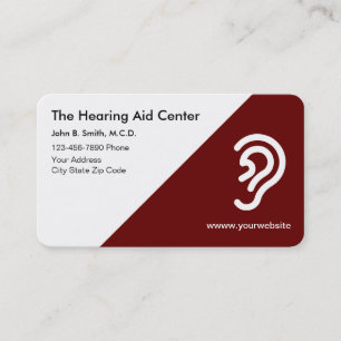 Modèle de Cartes de Visite pour Centre d'Audioprot