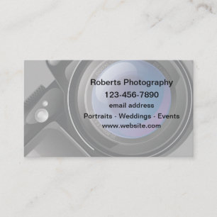 Modèle de Cartes de Visite pour Photographe Profes