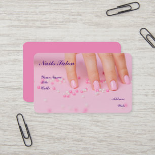 MODELE DE CARTES DE VISITE POUR SALON DE MANUCURE