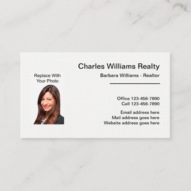 Modèle de Cartes de Visite Professionnelles pour A (Devant)