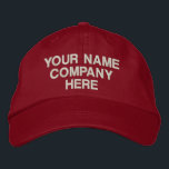 Modèle de Casquette Brodé personnalisé<br><div class="desc">Choisir des polices et des couleurs - Concevez votre propre Casquette personnalisé et simple - Ajoutez votre texte / nom / logo / plus avec l'outil de personnalisation - Choisissez votre couleur / taille / police - Faites votre entreprise unique Casquette promotionnel / Casquettes de baseball / cadeau :) Bonne...</div>
