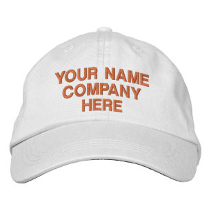 Modèle de Casquette Brodée avec Texte Personnalisé