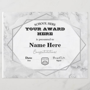 Modèle de certificat