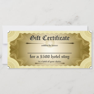 Modèle de certificat cadeau