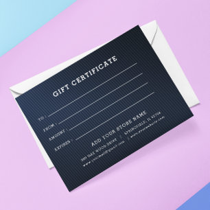Modèle de certificat cadeau d'entreprise avec logo