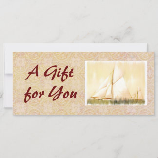 Modèle de certificat cadeau Dreaming Sails