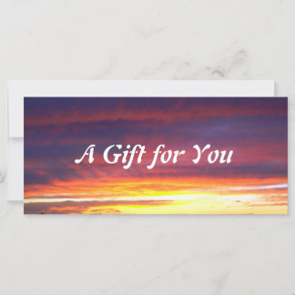 Modèle de certificat cadeau Sunset lumineux