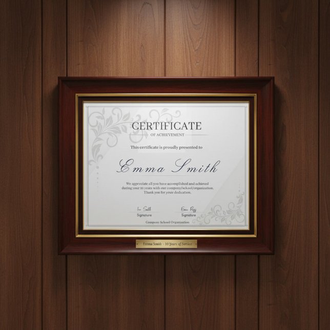 Modèle de Certificat de Réussite Élégant Classique (Créateur téléchargé)