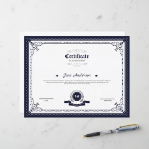 Modèle de certificat minimal
