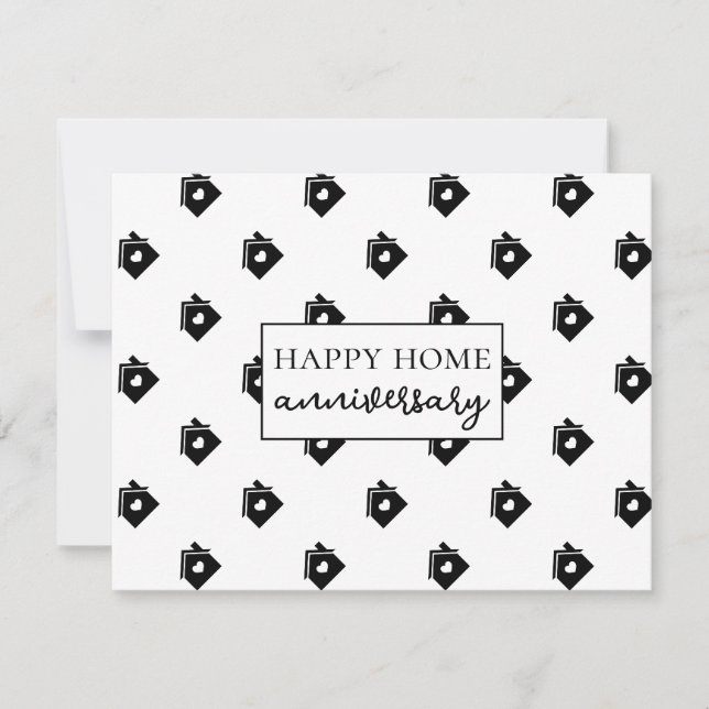 Modèle de clé de maison pour l'anniversaire de la  (Devant)