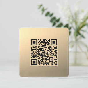 Modèle de code QR immédiatement modifiable Or Fa