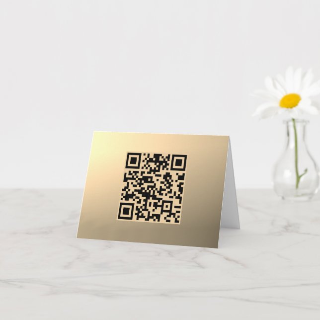 Modèle de code QR immédiatement modifiable | Or Fa (Petite plante)