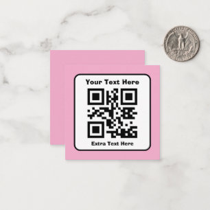 Modèle de code QR numérisable avec texte modifiabl