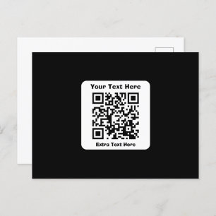 Modèle de code QR numérisable avec texte modifiabl