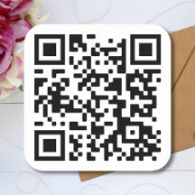 Modèle de code QR personnalisé Autocollant carré