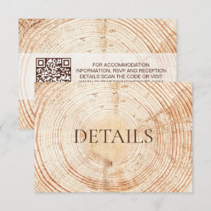 Modèle de code QR pour les détails rustiques de ma