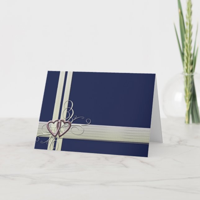 Modèle de cœur bleu marine (Devant)