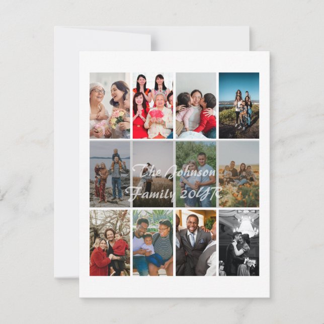 Modèle de collage de 12 photos de souvenirs pour g (Devant)