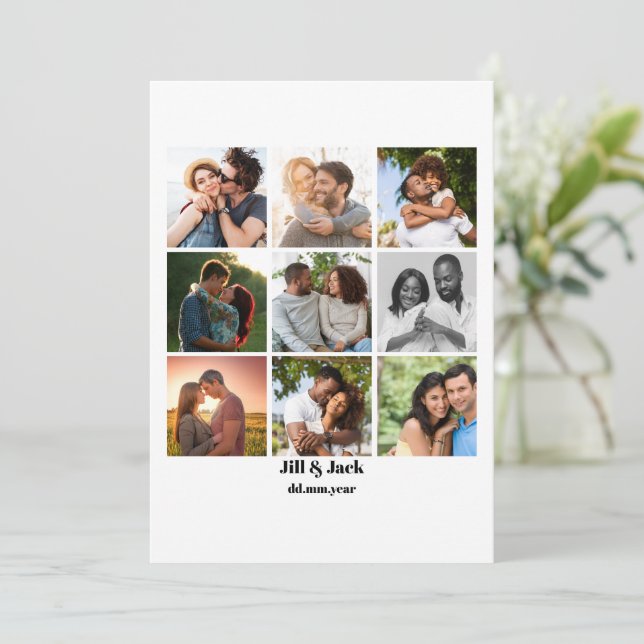 Modèle de collage de 9 photos personnalisé pour le (Debout devant)